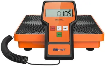Elitech LMC-100A Digitalno Elektronsko Hladilno sredstvo Polnjenje Recovery Lestvice z Žično Daljinsko za ogrevanje, prezračevanje in Prenosni Primeru 220 lbs/100kgs
