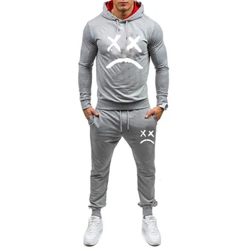 2020 nova velika moda za moške hooded bo ustrezala + priložnostne hlače, moške športne hlače za moške blagovne znamke hoodie boutique izraz tiskanje