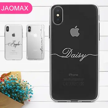 Jaomax DIY Design Ime po Meri Primeru Telefon Za iPhone 11 XS MAX XR X 8 7 PLUS 6s Mehki Silikon TPU Primere,