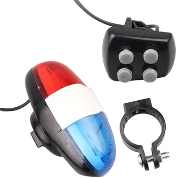 Izposoja 6 Utripajoče LED 4 Zvoke Policijske Sirene Trobenta Rog Zvonec Kolo Zadnje Luči Za Luč Nepremočljiva MTB Cestno Kolo