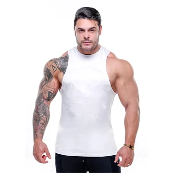 Nova blagovna Znamka bodybuilding majica 2021 moških bombaž telovadnice vrhovi tank oblačila za fitnes mišic singletnega uvježbavanje majice za moške Sportwear