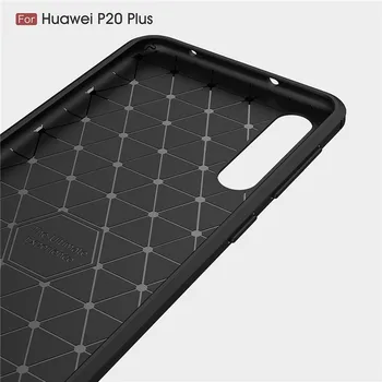 Za Primer Huawei P20 Pro Kritje Shockproof TPU Brušena Nazaj Primeru Za Huawei P20 Plus Primeru Za Huawei P20 Pro Telefon Lupini Funda