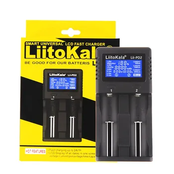 2020 LiitoKala Lii-PD2 Lii-PD4 LCD Smart Polnilec za Baterije 18650 Li-ionska 18650 14500 16340 26650 21700 26700 LCD-Polnilnik Baterije