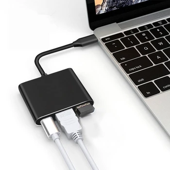 VONETS USB C SREDIŠČE za HDMI Adapter Za Macbook Pro/Zrak Strele 3 USB Tip C Središče za HDMI 4K Vrata USB 3.0 USB-C Moč Dostava
