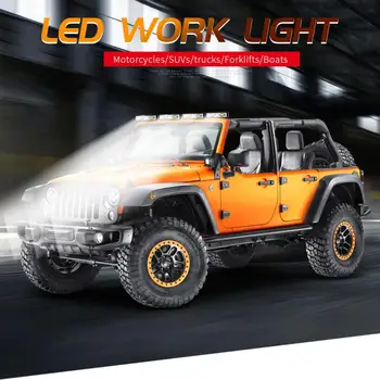 1PCS 12V 48W LED delovna Lučka Pozornosti Avto Žarnice Za Off Road 4WD SUV ATV Avto lightbar Delo Luči Auto Dodatki Led 6500K