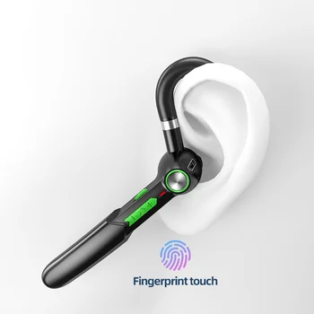 5.0 Bluetooth Brezžične Slušalke HIFI Bass Glasbo, Šport Čepkov Touch Kontrole Uho Kavelj Slušalke za Iphone, Telefon Android