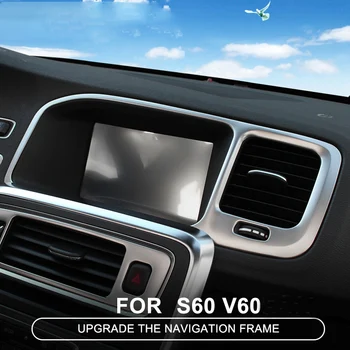 Konzola Navigacijski Okvir Okrasni Pokrov Trim Trakovi Notranje Oblikovanje Sequins 3D Nalepke za Volvo S60L S60 V60