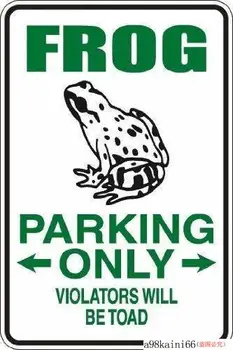 Novo Tin Prijavite Retro Žaba Parkiranje Le Kršitelji Bodo Urh Steno Prijavite Varnost Prijavite Aluminij Kovinski Znak za Moške, Ženske, Unisex
