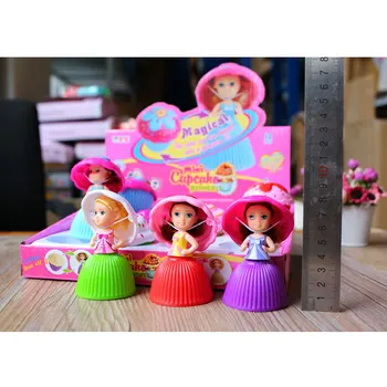 5 cm Igre za Otroke, ki se Pretvarjajo, Da Igrajo Mini Cupcake Princesa Lutka Kuhinja Igrača Preoblikovala Dišeče Tabela Igro Otroci Igrajo Hiša