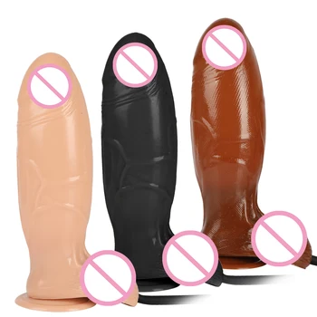 Ogromen napihljiv dildo spola igrače, lezbijke, velike penis analni dildo v rit plug vaginalno samozadovoljevanje bedak