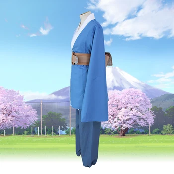 Naruto Shippuden Boruto Podporo Znak Mitsuki Cosplay Kostume Kimono Obleke Za Božično Zabavo Blue Vrh Hlače Lasuljo Set