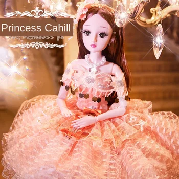 60 cm lepa princesa lutka z obleko oblačila 1/3 BJD lutka 16 skupno lepa golden princess las, lahko izberete darila za dekleta