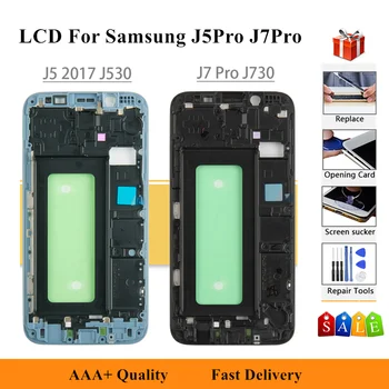 LCD zaslon Za SAMSUNG GALAXY J5 Pro 2017 J530 J530F/Y/G/DS LCD-Zaslon, Zaslon na dotik, Računalnike Za Samsung J7 Pro 2017 SM-J730GM J730FM