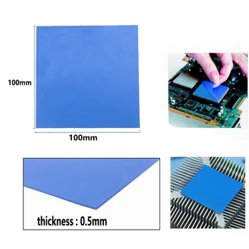 Novo GRAFIČNO procesno enoto (CPU Heatsink Hlajenje Prevodni Silikonski Toplotne Pad 1mm 100x100mm 0,5 mm 1,5 mm 2 mm 2,5 mm 3 mm 4 mm 5 mm ThermalPad