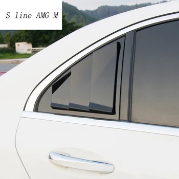 Avto Styling Zadnje Okno Trikotnik Rolete dekoracijo plošča Zajema Nalepke Trim Za Mercedes Benz C razred W205 Auto Dodatki