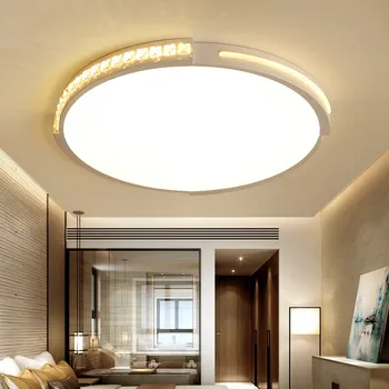 Kristalno ultra-tanek LED Lestenec minimalism površinsko nameščena sodobna lestenec razsvetljavo keramiko par sala de jantar