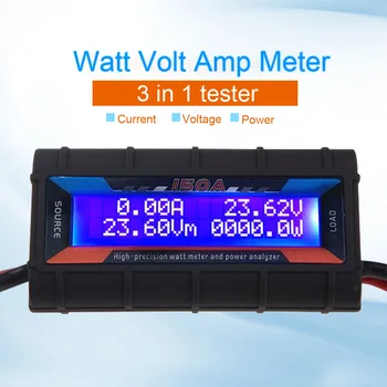 DC Napajanje Analizator Watt Meter 12V 24V Sončev Veter Analyzer Digitalni LCD Trenutno Energijo Merilnik ENOSMERNEGA Napajanja Analizator Watt
