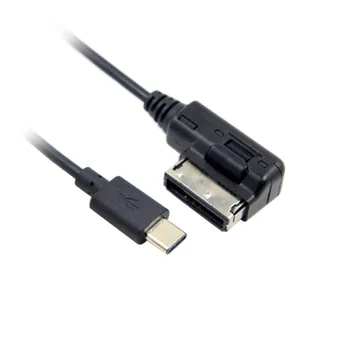 Mediji V AMI MDI USB-C USB 3.1 Tip C Polnjenje Kabel Za Avto VW AUDI A4 A6 V5 V7 in za Chromebook