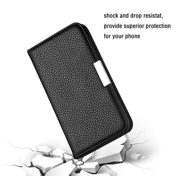Lyche Vzorec Usnjena torbica Za iPhone 11 Pro Max XR XS Max 6 6S 7 8 Plus SE 2020 Primeru Odporne Telefon Kritje Flip Denarnice Primeru