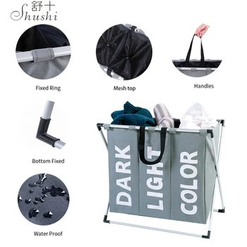 Shushi prenosni nepremočljiva Perila, vrečke & Košare za skladiščenje vrečka kovinsko košaro pralnica Organizator doma umazano krpo, pralnica ovirajo