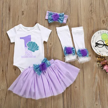 Za malčke Baby Dekleta Princesa Obleko Za Otroke 1. Rojstni dan Obleke Malčka Stranke Obleke Otrok Krst Halje Infantil Menina