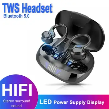 VV2 Brezžični Blueteeth Slušalke TWS Brezžični Čepkov HD HiFi Stereo Uho Kavelj IPX6 Nepremočljiva Športne Telovadnice Dotik za Nadzor Slušalke