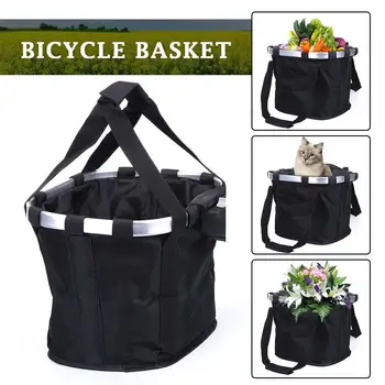 Košarico kolesa odstranljiva kolesa krmilo jahanje vrečko košara zložljivi majhne hišne mačke in psi, ki prevažajo kolesarska torba za nakupovanje th