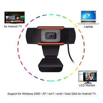 1080P Webcam USB2.0 Računalniško Omrežje, ki ga snema Kamera Omrežna Kamera Free Pogon USB Kamera Hd Kamera Z Mikrofonom Spletna Kamera za Računalnik