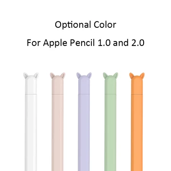 Za Apple Zajček Ušesa torbica Pen 1. In 2. Generacije Bela/Roza/Vijolična/Orange/GreenFull Pokritost Zagotavlja Odlično Zaščito