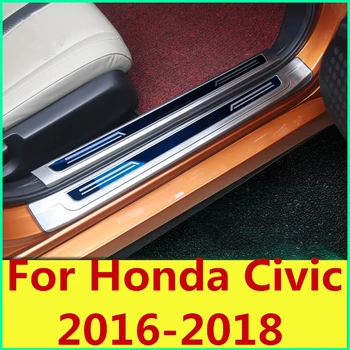 Vrata polico posebno dobrodošli pedal stražar ploščo zunanjost vrata pedal avto Dodatki Za Honda Civic 2016-2018 10. Gen Limuzina