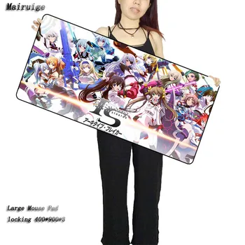 Mairuige 900*400*4 Japonski Anime Zaklepanje Rob Mouse Pad Velik Pisarniški Gaming Mousepad cilj Tipkovnico mat Notbook PC Tabela Mat