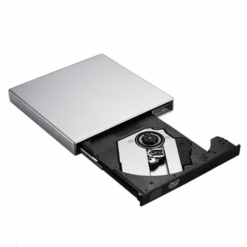 SOONHUA USB 2.0 Prenosni Ultra Slim Zunanje Reže-in DVD-RW, CD-RW, CD-DVD-ROM Predvajalnik Pogon Pisatelj Rewriter Gorilnik za PC Windows
