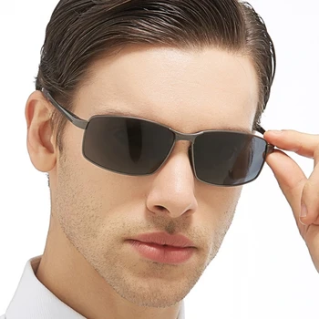 2019, za Moške Polarizirana sončna Očala za Voznike Kul Pravokotnik Vožnje Sonce Stekla Moda UV400 Očala Pribor za Moški 8541