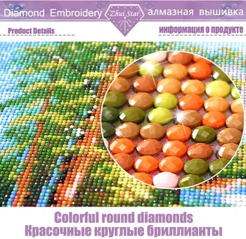 2018 DIY krog Diy Diamond slikarstvo Pastorala maple leaf Nosorogovo Navzkrižno šiv Mozaik Sliko Diamond vezenje za darilo ZX