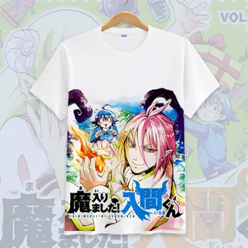 Mairimashita! Iruma-kun poletje t-shirt kratek rokav krog vratu harajuku tiskanje tee Priložnostne modni Ženski Tshirts