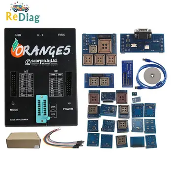Visoka kakovost OEM Orange5 Programer S Polno Adapter Strokovno Celoten Paketni Strojne opreme+Izboljšano Funkcijo Orange 5 Plus V1.35