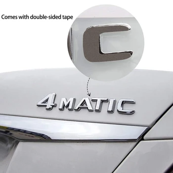 4MATIC Auto Prtljažnik Vrata Fender Odbijača Značko Nalepko Emblem Lepilni Trak, Nalepki Zamenjava za Mercedes-Benz