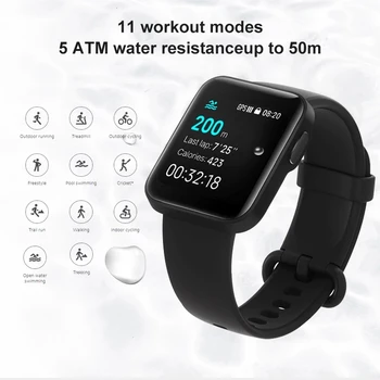 Globalna Različica Xiaomi Mi Gledati Lite GPS Fitnes Tracker Srčnega utripa Šport Zapestnica 1,4-Palčni Bluetooth 5.0 Smartwatch