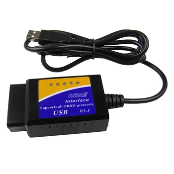 ELM327 USB V1.5 OBD2 Avto Diagnostični Vmesnik optični bralnik BREST 327 PROTI 1.5 OBDII Diagnostično Orodje, BREST-327 OBD 2 Koda Optičnega Bralnika