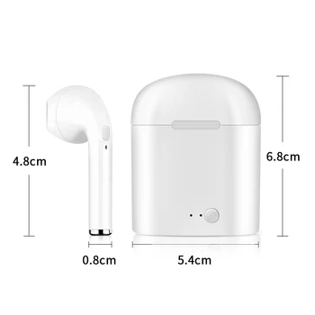 I7s tws Brezžični Čepkov Slušalke Slušalke Bluetooth 5.0 Slušalke šport Čepkov Slušalke Z Mikrofonom Polnjenje polje Za pametne telefone