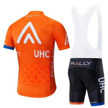 2020 Oranžna UHCCycling jersey obleka kolesarske hlače šport MTB Ropa Ciclismo moške poletne team pro KOLESARJENJE Maillot Culotte obrabe