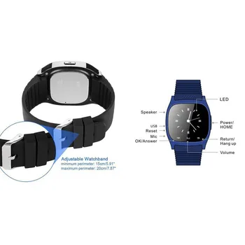 Reloj M26 Moda Pametno Gledati 2020 Za Moške, Ženske Android pametne ure Bluetooth, LED Zaslon Smart Ure amazfit