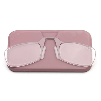 Ženske Nos Posnetek Branje Očala za moške 1.0 1.5 2.0 2.5 3.0 bralnik roza, rjava Lahki moda Pince Nez obravnavi očala