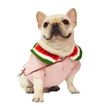 Pasje Obleke za Majhne Pse Bombaž Majica za francoski Buldog Poletje Plašč za Chihuahua Smešno Kostum za Pse Pug Pet Oblačila