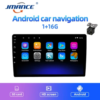 JMANCE 9 Inch Android 9.1 Univerzalni Avto Multimedijski Predvajalnik, Avto Autoradio Bluetooth, WiFi, Zaslon na Dotik, Radio Stereo