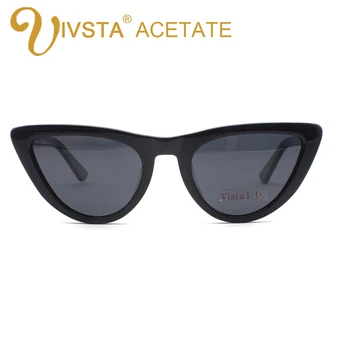 IVSTA Visoke Kakovosti Acetat Polarizirana Očala Leče Mačka Oči, sončna Očala Ženske Ročno Mačke Ovalno Svetleče Poletje Moda z Box