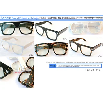 IVSTA Tom TF0847 z Logotipom Top Kakovosti Steampunk Očala Moških Luksuzne blagovne Znamke Oblikovalec Spektakel Okvir z Box Kratkovidnost Velika Očala