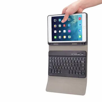 Bluetooth Tipkovnice, Ohišje Za iPad Mini 4 5 Luksuznih PU Usnje Cover za iPad Mini 5 2019 Funda s Svinčnik Imetnik Snemljiv Primeru
