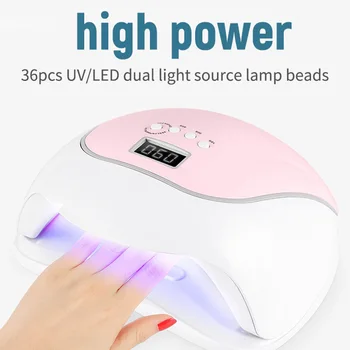 Močna UV-LED Lučka za Manikuro 36 Led Vse za Nohte Hitro Sušenje Manikirne Nohtov, Lak za Lase, Gel za Zdravljenje Lučka za manikuro