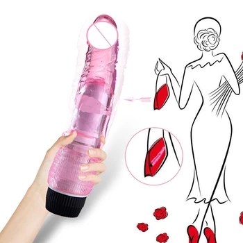 Umetni Penis Realističen Dildo iz Silikona, G spot Jelly Vibrator, Vibrator Stimulator Klitorisa Sex Igrače za Ženske Vibrator za Odrasle